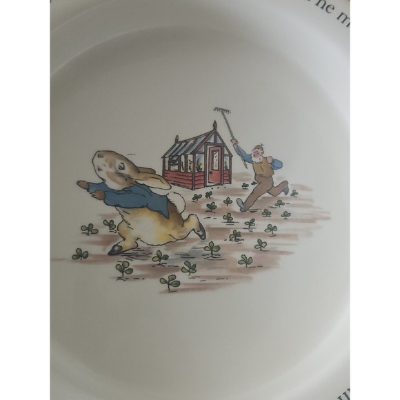 Vintage Wedgwood Beatrix Potter Peter Rabbit Porridge Bowl 6.5"  England - Picture 3 of 6